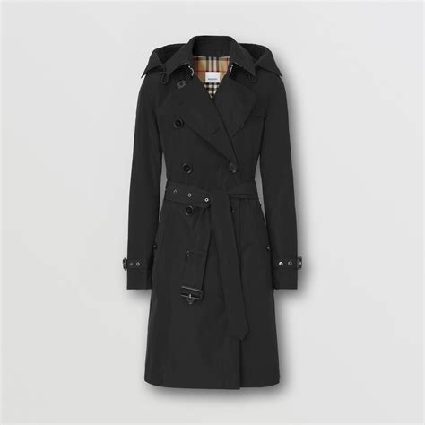 kensington trench coat with detachable hood burberry|Burberry coat size chart.